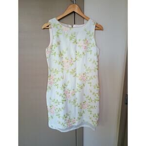 Coldwater Creek linen embroidered floral weddingguest quietluxury spring summer